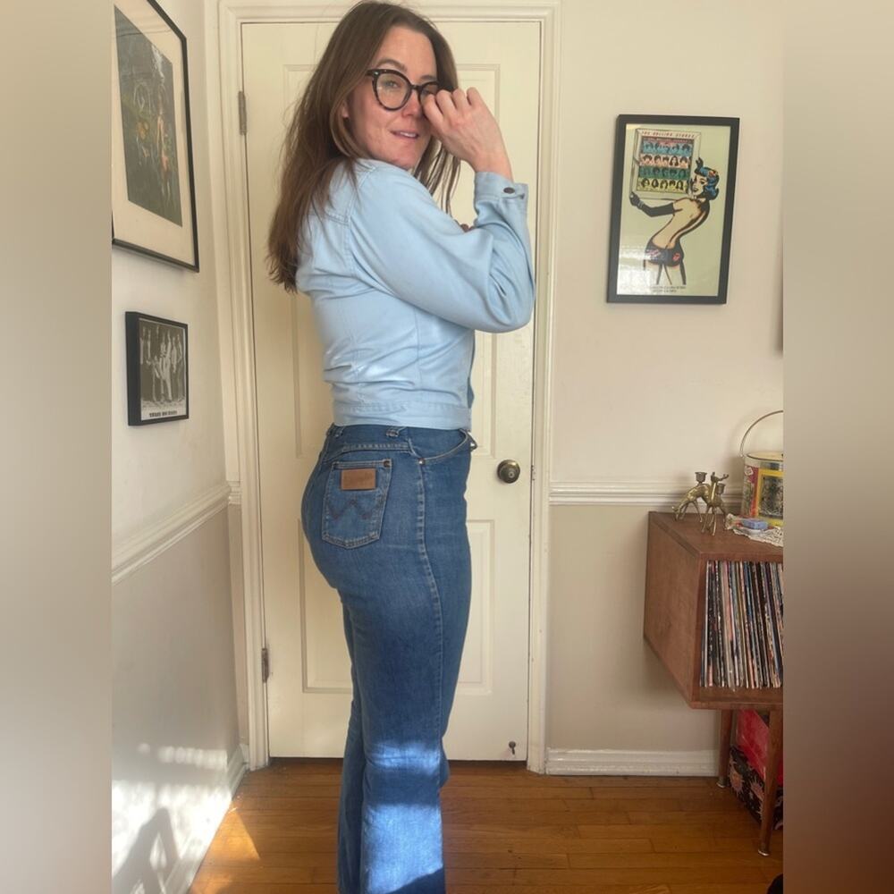 70s Vintage Levi’s Orange Tab Baby Blue Denim Jacket - Picture 3 of 11